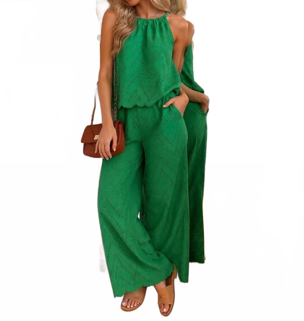 NEW LUCY PARIS viola wide pants in green